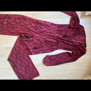 Red Snake Jumpsuit